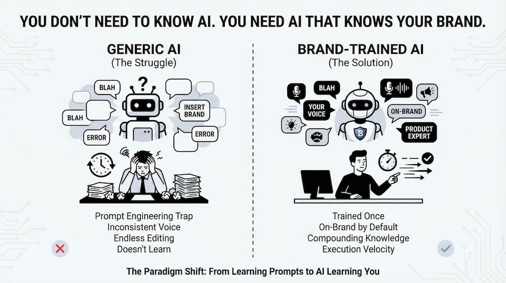 You Don't Need to Know AI. You Need AI That Knows Your Brand.